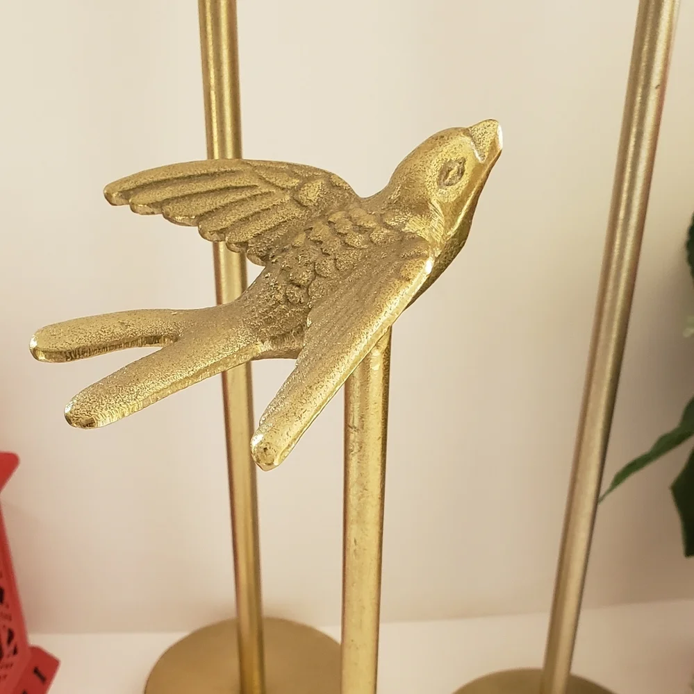 Pier 1 Gold Bird Sculpture - Large NWT